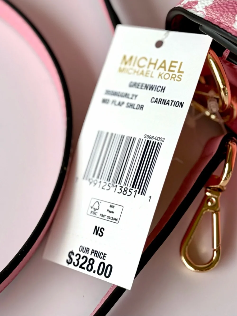 Michael Kors Greenwich Medium Printed Signature Logo Convertible Shoulder Bag